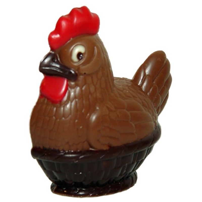 Chocolate World Hollow Figure Moulds - H100 - Chicken/Basket 200mm - 200x201x111mm
