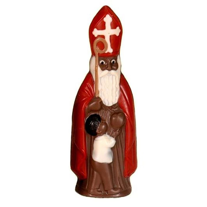 Chocolate World Hollow Figure Moulds - H107/A - Saint Nicholas With Child 180mm - 180x66x43mm