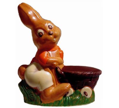Chocolate World Hollow Figure Moulds - H119 - Hare Child Carriage 110mm - 110x95x34mm