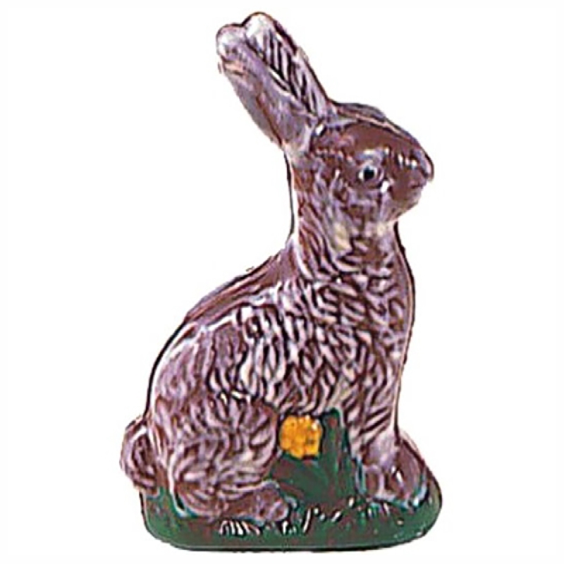 Chocolate World Hollow Figure Moulds - H132 - Hare Sitting 180mm - 180x107x46mm