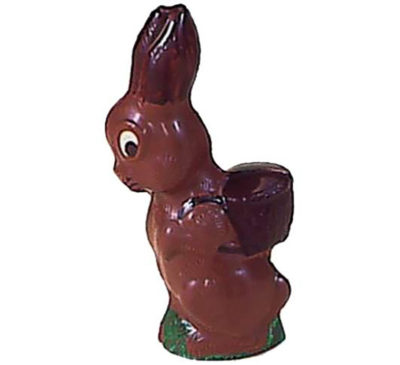 Chocolate World Hollow Figure Moulds - H204 - Hare With Basket On Its Back 140mm - 140x65x40mm