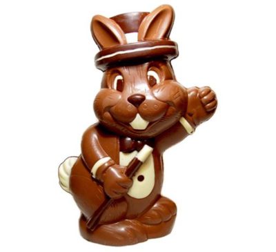 Chocolate World Hollow Figure Moulds - H221049/B - Rabbit With Hat 160mm - 150x105x59mm