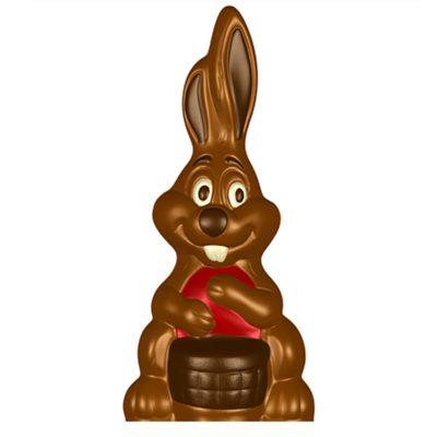 Chocolate World Hollow Figure Moulds - H221077/B - Hare Bunny 135mm - 135x67x52mm