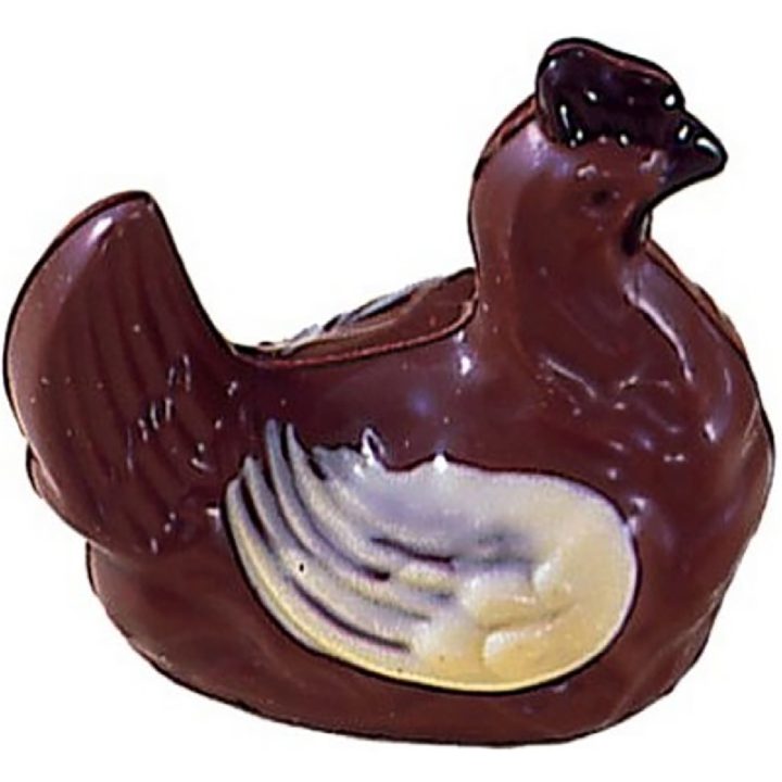 Chocolate World Hollow Figure Moulds - H230 - Chicken Sitting 68mm - 68x57x43mm