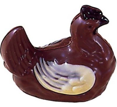 Chocolate World Hollow Figure Moulds - H305 - Chicken Sitting 115mm - 115x101x83mm
