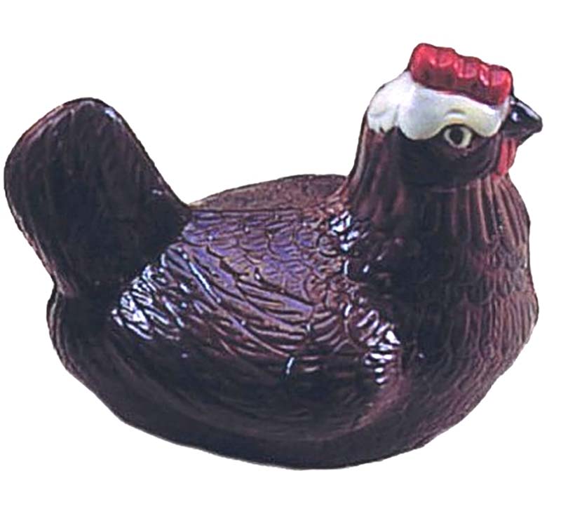 Chocolate World Hollow Figure Moulds - H435 - Chicken Sitting 135mm - 135x109x91mm