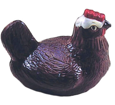 Chocolate World Hollow Figure Moulds - H436 - Sitting Chicken 150mm - 150x120x99.5mm