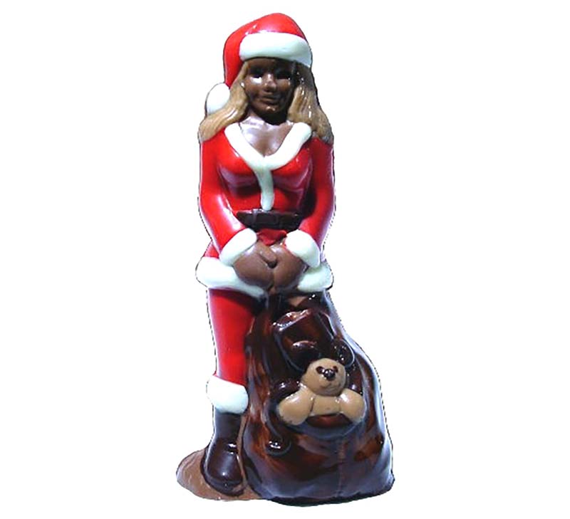 Chocolate World Hollow Figure Moulds - H441008/B - Christmas Lady 140mm - 140x67x45mm