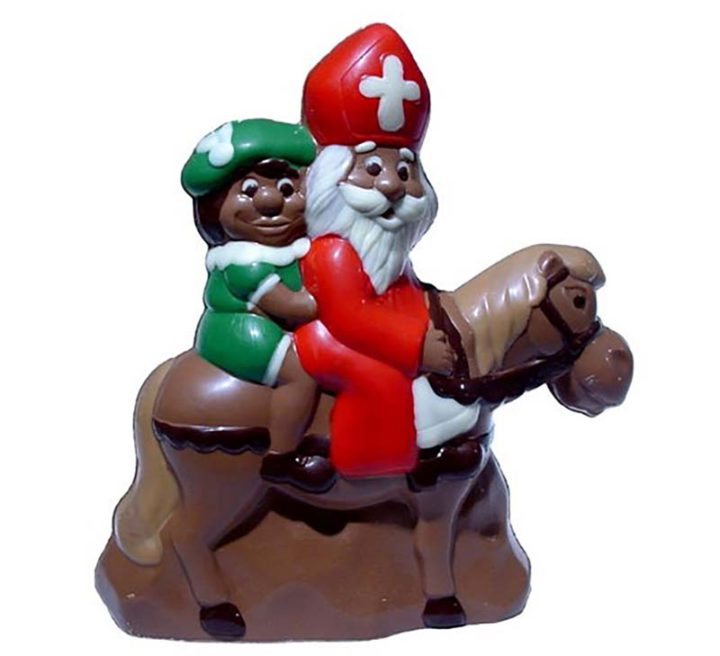Chocolate World Hollow Figure Moulds - H441009/R - St Nicholas And Pete On Horse 150mm - 150x140x51mm