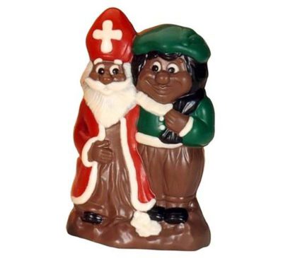 Chocolate World Hollow Figure Moulds - H441032/C - St Nicholas And Pete 190mm - 190x124x82mm
