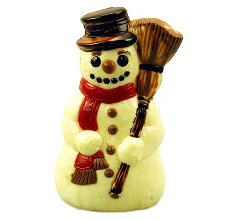 Chocolate World Hollow Figure Moulds - H441035/C - Snowman 190mm - 190x116x82mm