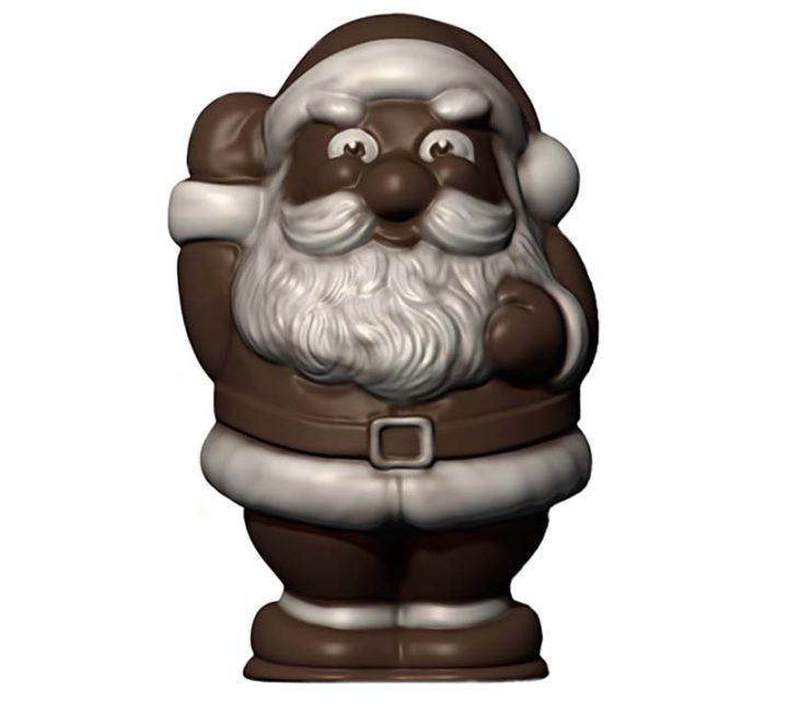 Chocolate World Hollow Figure Moulds - H441041/E - Chocolate Mold Santa Claus 218mm - 218x135x114mm