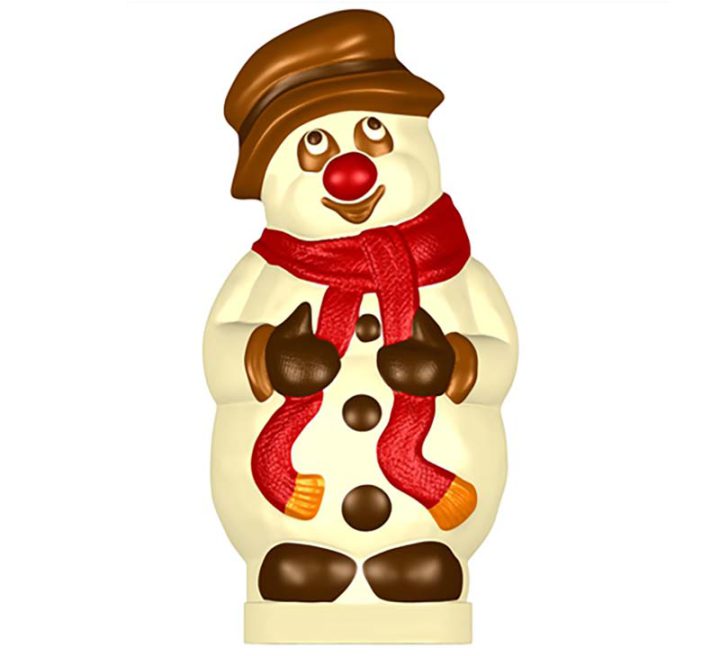 Chocolate World Hollow Figure Moulds - H441042/D - Snowman 190mm - 190x98x92mm