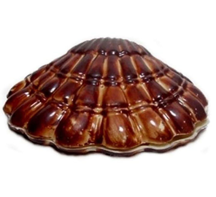 Chocolate World Hollow Figure Moulds - H445 - Scallop 90mm - 90x78x36mm