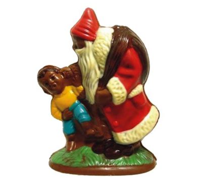Chocolate World Hollow Figure Moulds - H492 - Santa Claus With Boy - 150xN/AxN/Amm