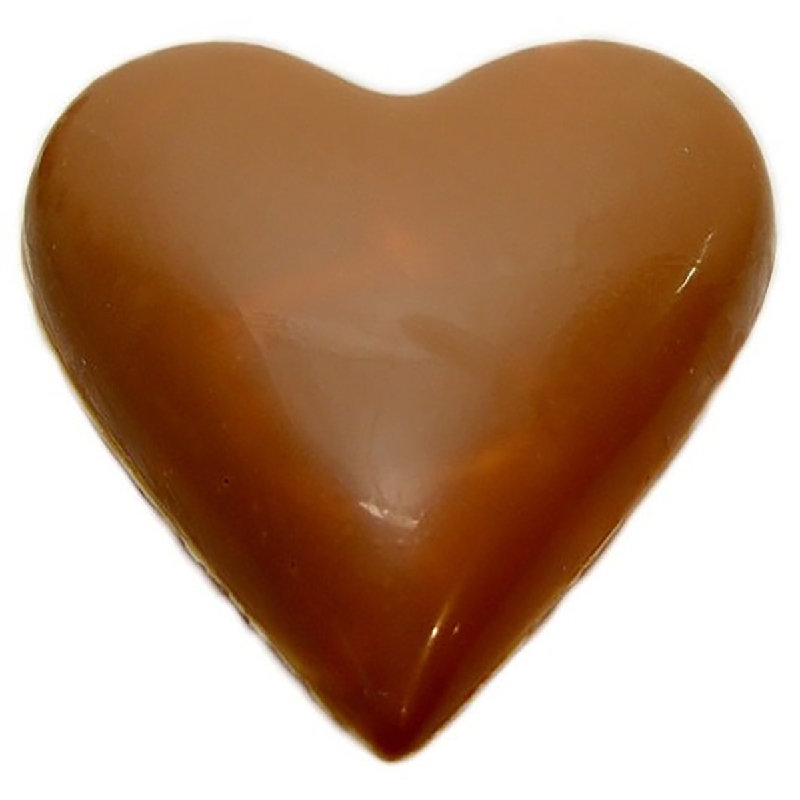 Chocolate World Hollow Figure Moulds - H527 - Heart Smooth 95mm - 95x95.5x38mm