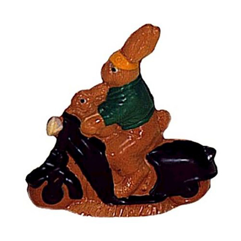 Chocolate World Hollow Figure Moulds - H608 - Hare/Scooter 160mm - 160x146x49mm