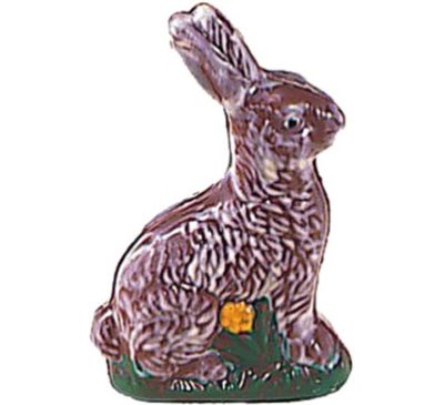 Chocolate World Hollow Figure Moulds - H627 - Sitting Hare 120mm - 120x78x37mm