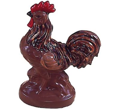 Chocolate World Hollow Figure Moulds - H638 - Rooster 110mm - 110x82x44mm