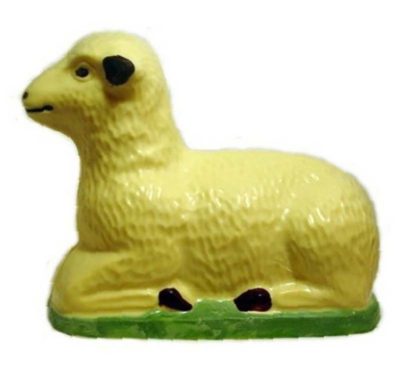 Chocolate World Hollow Figure Moulds - H731 - Chocolate Mold Lamb 275mm - 275x214x128mm