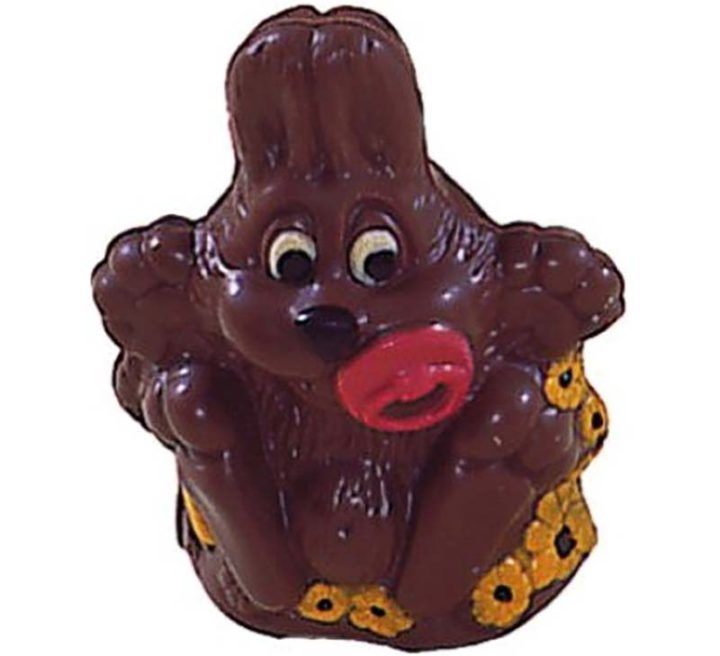 Chocolate World Hollow Figure Moulds - H889 - Rabbit Big Foot 150mm - 160x124x74mm