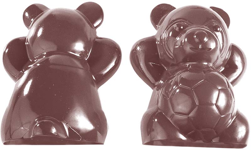 Chocolate World Frame Moulds - HA10778 - Teddy With Ball - 200x72xN/Amm