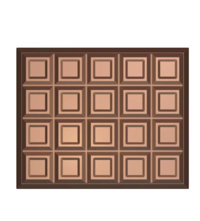 Chocolate World Frame Moulds - HA17679 - Block 2 Kg - 2000gm - 246.5x201.4x41.5mm