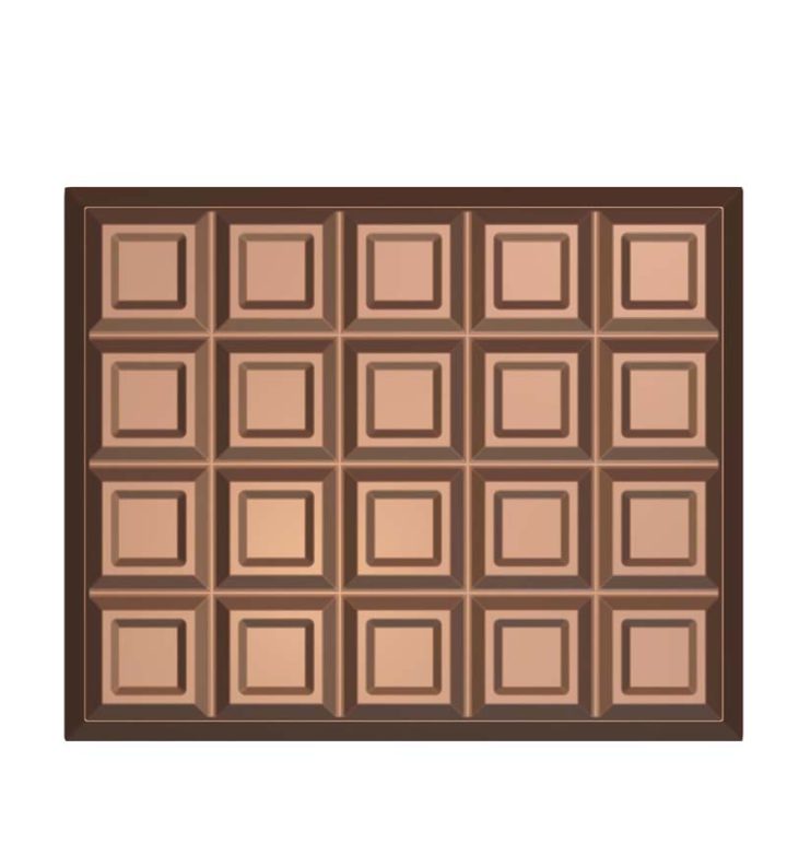 Chocolate World Frame Moulds - HA17679 - Block 2 Kg - 2000gm - 246.5x201.4x41.5mm