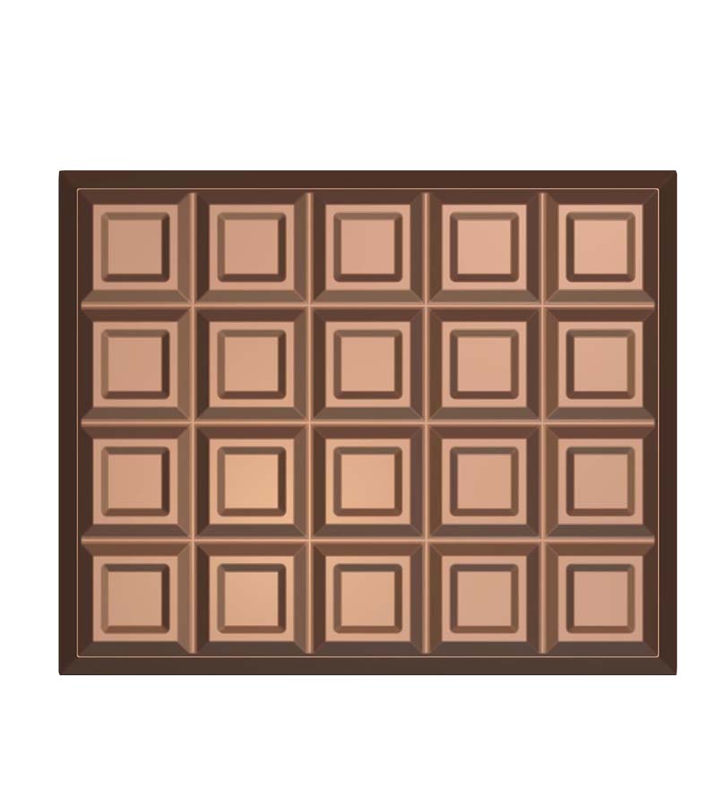 Chocolate World Frame Moulds - HA17679 - Block 2 Kg - 2000gm - 246.5x201.4x41.5mm