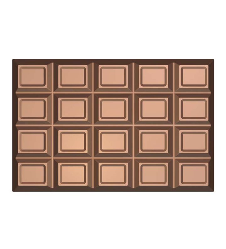 Chocolate World Frame Moulds - HA3193 - Block 1 Kg - 1000gm - 255x169x28mm