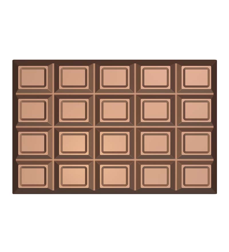 Chocolate World Frame Moulds - HA3193 - Block 1 Kg - 1000gm - 255x169x28mm