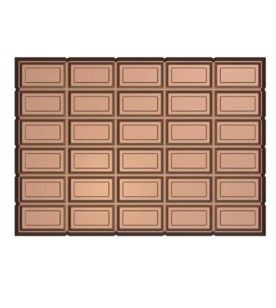 Chocolate World Frame Moulds - HA3866 - Block 5 Kg - 5000gm - 347x247x60mm