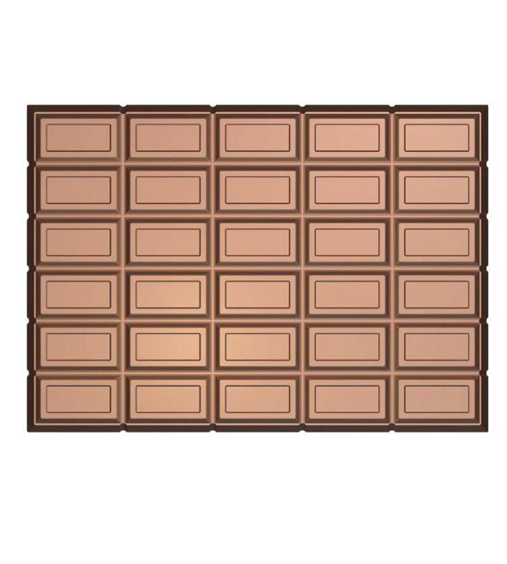 Chocolate World Frame Moulds - HA3866 - Block 5 Kg - 5000gm - 347x247x60mm