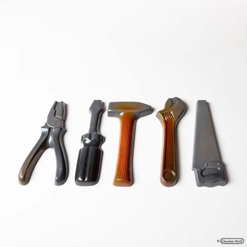 Chocolate World Frame Moulds - HA640018 - Tools 5 Fig. - 30gm - 132x45x10mm