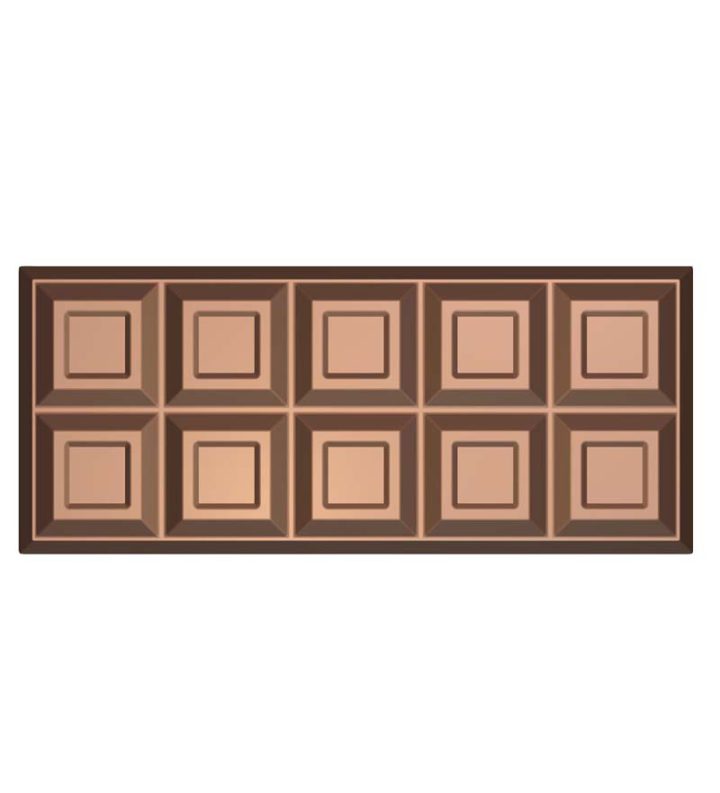 Chocolate World Frame Moulds - HA6459 - Block 1 Kg - 1000gm - 267x113x39mm