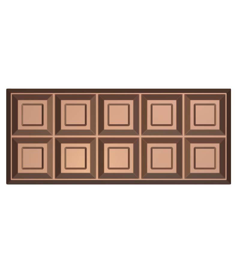 Chocolate World Frame Moulds - HA6459 - Block 1 Kg - 1000gm - 267x113x39mm