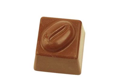 Hans Brunner Frame-Moulds - Square praline with coffee bean - HB-0205.105-S - Dimensions: Length: 25 mm