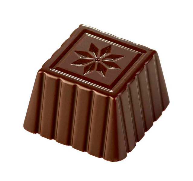 Hans Brunner Frame-Moulds - Praline with star - HB-0266-S - Dimensions: Length: 28 mm