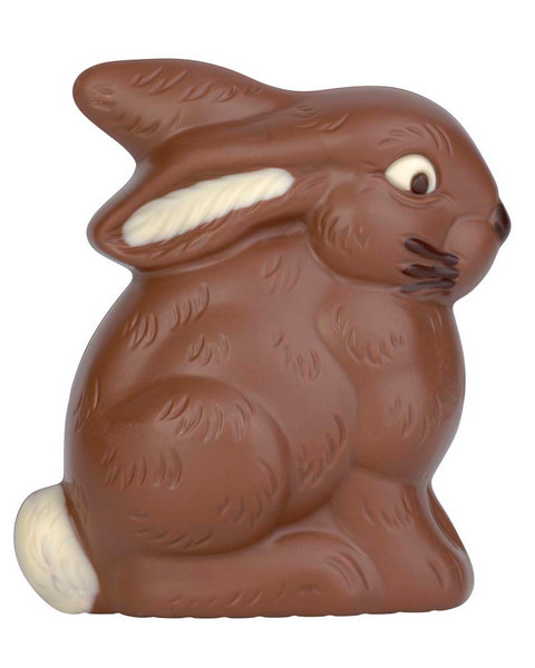 Hans Brunner Hand-Moulds - Sitting rabbit with floppy ear - HB-0406-B1-PC - Dimensions: Length: 100 mm