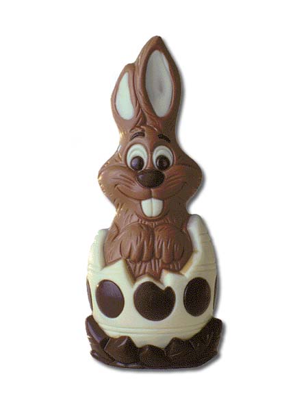Hans Brunner Hand-Moulds - Rabbit with egg - HB-0559-A-PC - Dimensions: Length: 196 mm