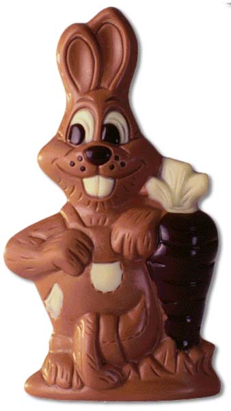 Hans Brunner Hand-Moulds - Rabbit with carrot - HB-0564-PC - Dimensions: Length: 185 mm