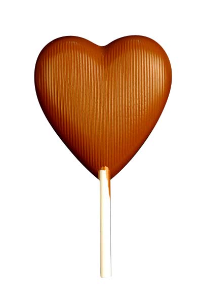 Hans Brunner Frame-Moulds - Heart lolly - HB-0982-S - Dimensions: Length: 51 mm