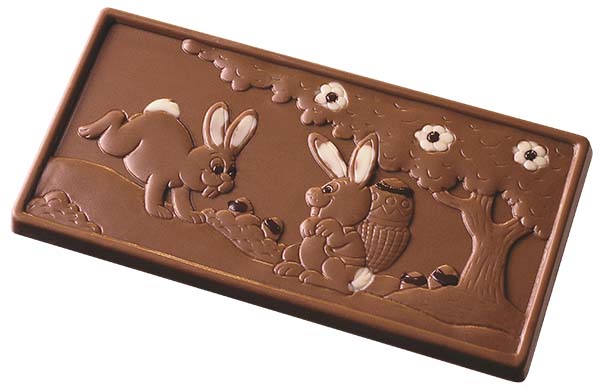 Hans Brunner Frame-Moulds - Tablet with bunnies - HB-0998-S - Dimensions: Length: 156.5 mm