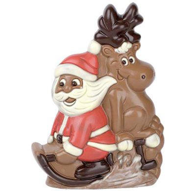 Hans Brunner Hand-Moulds - Santa Claus with elk - HB-8021-PC - Dimensions: Length: 165 mm