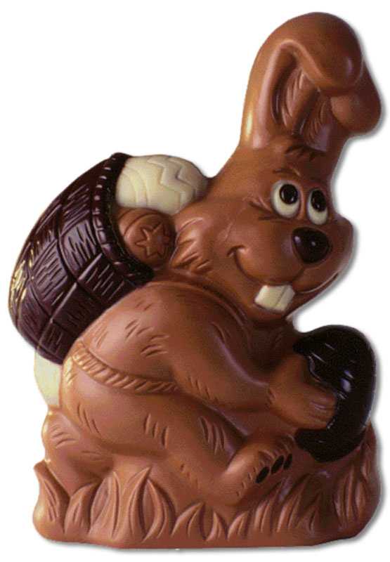 Hans Brunner Hand-Moulds - Egg collecting rabbit - HB-8161-PC - Dimensions: Length: 140 mm