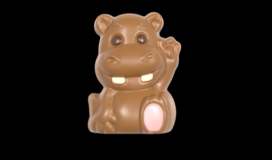 Hans Brunner Hand-Moulds - Hippo "Levi" - HB-8184-PC - Dimensions: Length: 95 mm
