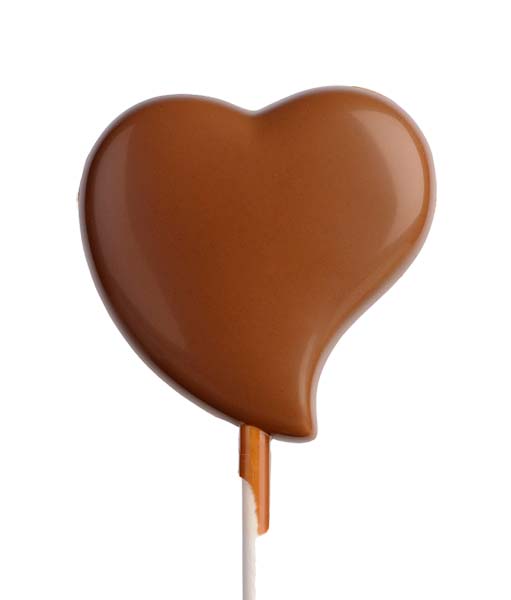 Hans Brunner Frame-Moulds - Lolly bended heart - HB-9038-S - Dimensions: Length: 54 mm