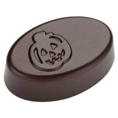 Hans Brunner Frame-Moulds - Oval praline Halloween "pumpkin" - HB-9041-S - Dimensions: Length: 40 mm