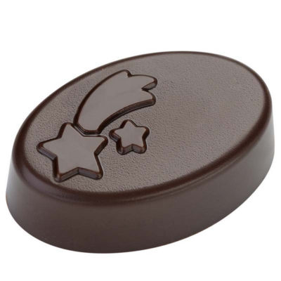 Hans Brunner Frame-Moulds - Oval praline "Christmas - HB-9043-S - Dimensions: Length: 40 mm