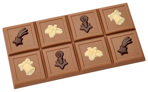 Hans Brunner Frame-Moulds - Tablet "Christmas" - HB-9045-S - Dimensions: Length: 140 mm